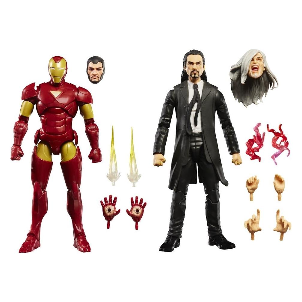 Hasbro Marvel Legends Actionfiguren 2er-Pack Iron Man (Extremis) & Marvel's Mandarin 15 cm (G06295S00)