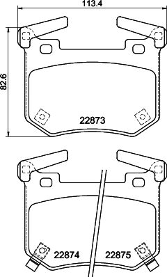 Don Bremsbelagsatz, Scheibenbremse Pcp1833 Für Kia Genesis