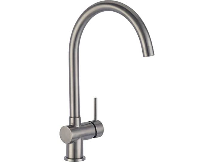 Saqu Shine keukenkraan met hoge uitloop gunmetal