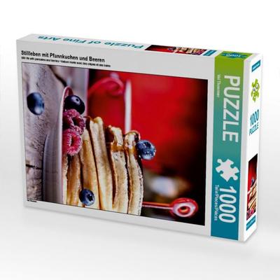 CALVENDO Puzzle Stillleben mit Pfannkuchen und Beeren | 1000 Teile Lege-Größe 64x48cm Foto-Puzzle für glückliche Stunden