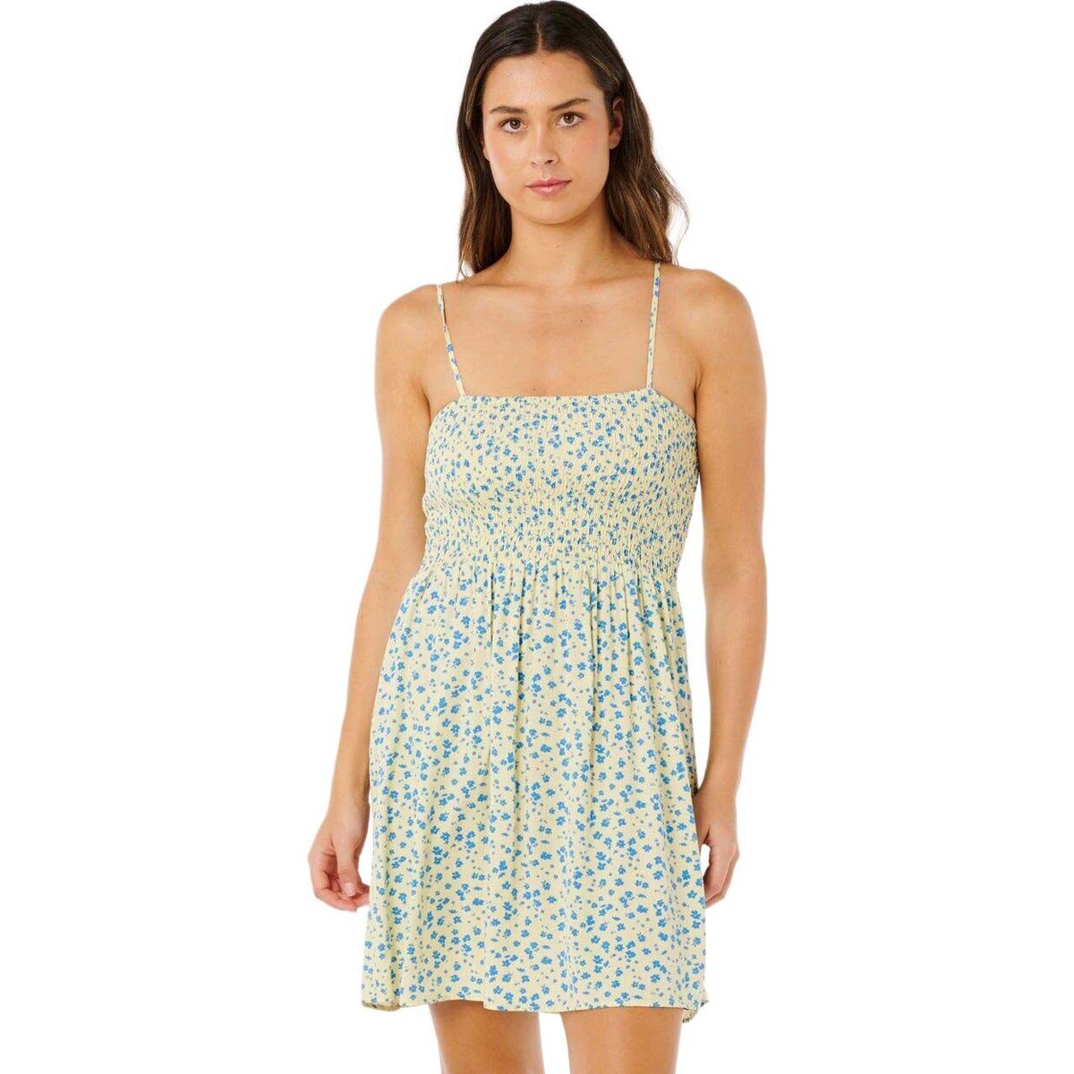 RipCurl Surf Side Shirred Dress light yellow (4094) M 091WDR-4094-M