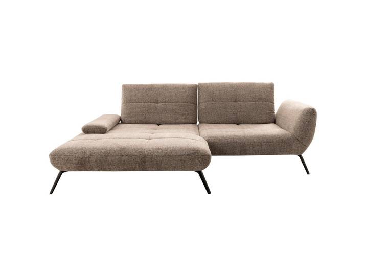 Wohnlandschaft Trendy Plus 273/191-207 cm Taupe, Beigebraun Chenille