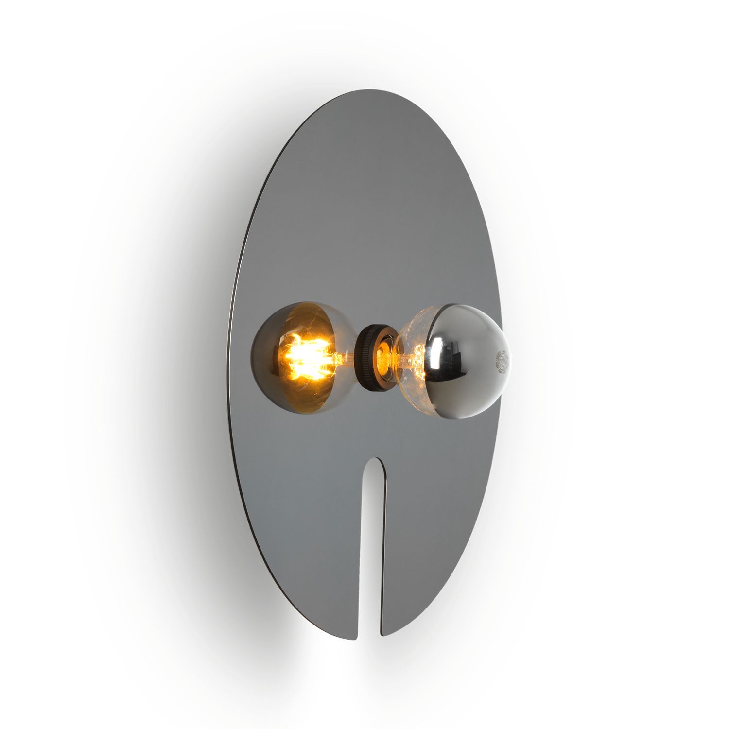 Wever & Ducré Wand-/Deckenleuchte MIRRO CEILING / WALL SURF 2.0 G95 N-B schwarzes chrom Ø45cm 6322E0NB0 5404037331734