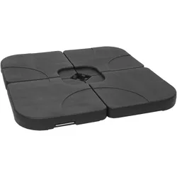 Sonnenschirmständer HWC-F78, Ampelschirmständer Marktschirmständer für Bodenkreuz, befüllbar 100kg