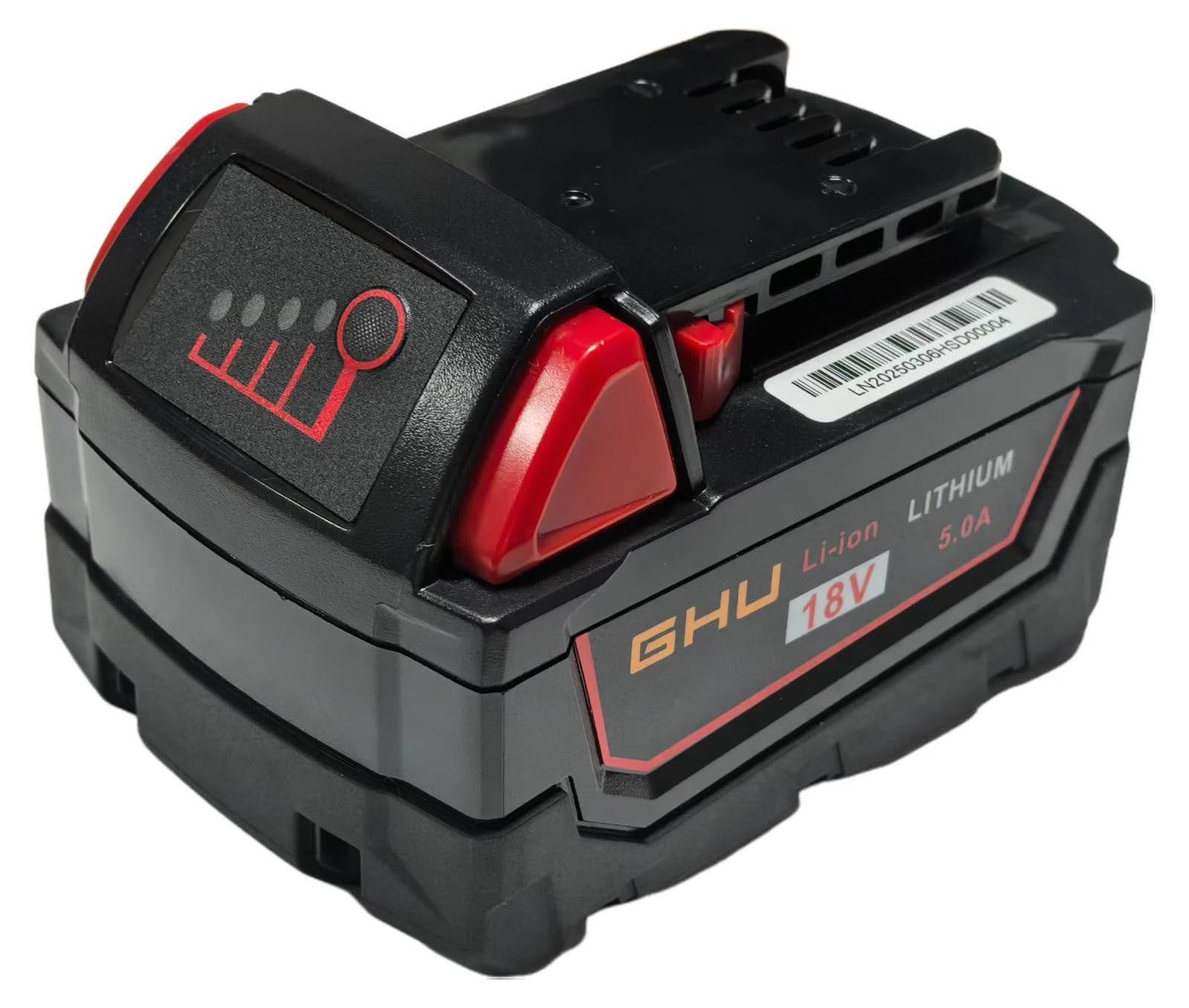 Dripio Vervangaccu 18V 5,0Ah lithium-ion voor M18 elektrische gereedschappen