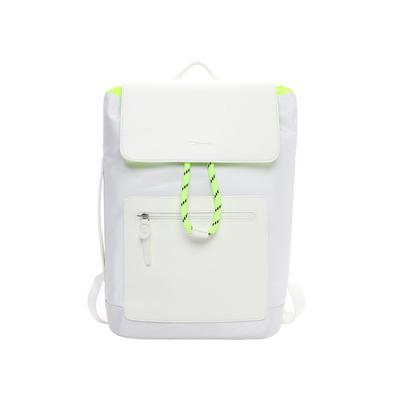 Rucksack TAMARIS "Rucksack TAS Katja", Damen, Gr. B/H/T: 34cm x 44cm x 17cm, weiß (weiß gelb 341), Polyester, Rucksäcke Rucksack