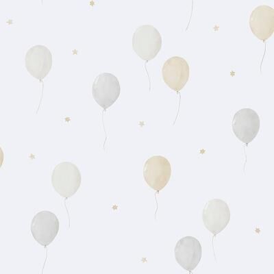 Galerie Wallcoverings Bambino Collection Floating Balloons Matte Finish Non-woven Wallpaper Roll