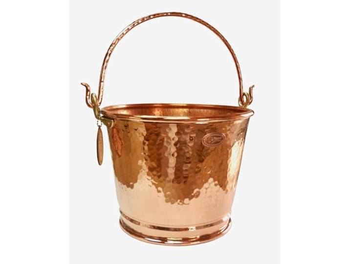 „CopperGarden®“ 8 Liter Kupfereimer Sektkühler, Sauna & Garten Massiver 8-Liter-Eimer aus Kupfer Antibakteriell und für Feuchträume und Außenbereiche geeignet