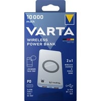 Wireless Powerbank 10.000 weiß, 10.000 mAh, Qi, Power Delivery, Quick Charge 3.0