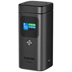 Canyon Power bank Qi2 magnetic power bank OnPower 150 15000mAh Aluminium Dark grey (15000 mAh, 15 W), Powerbank, Grau