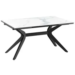 Akante Esstisch mit Auszug Impulsion 150/230 x 100 cm Keramik Marmoroptik 150
