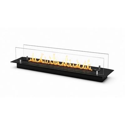 Divina Fire 90 cm schwarzer Bioethanol-Einbaubrenner TOPLINE DF900VBLACK