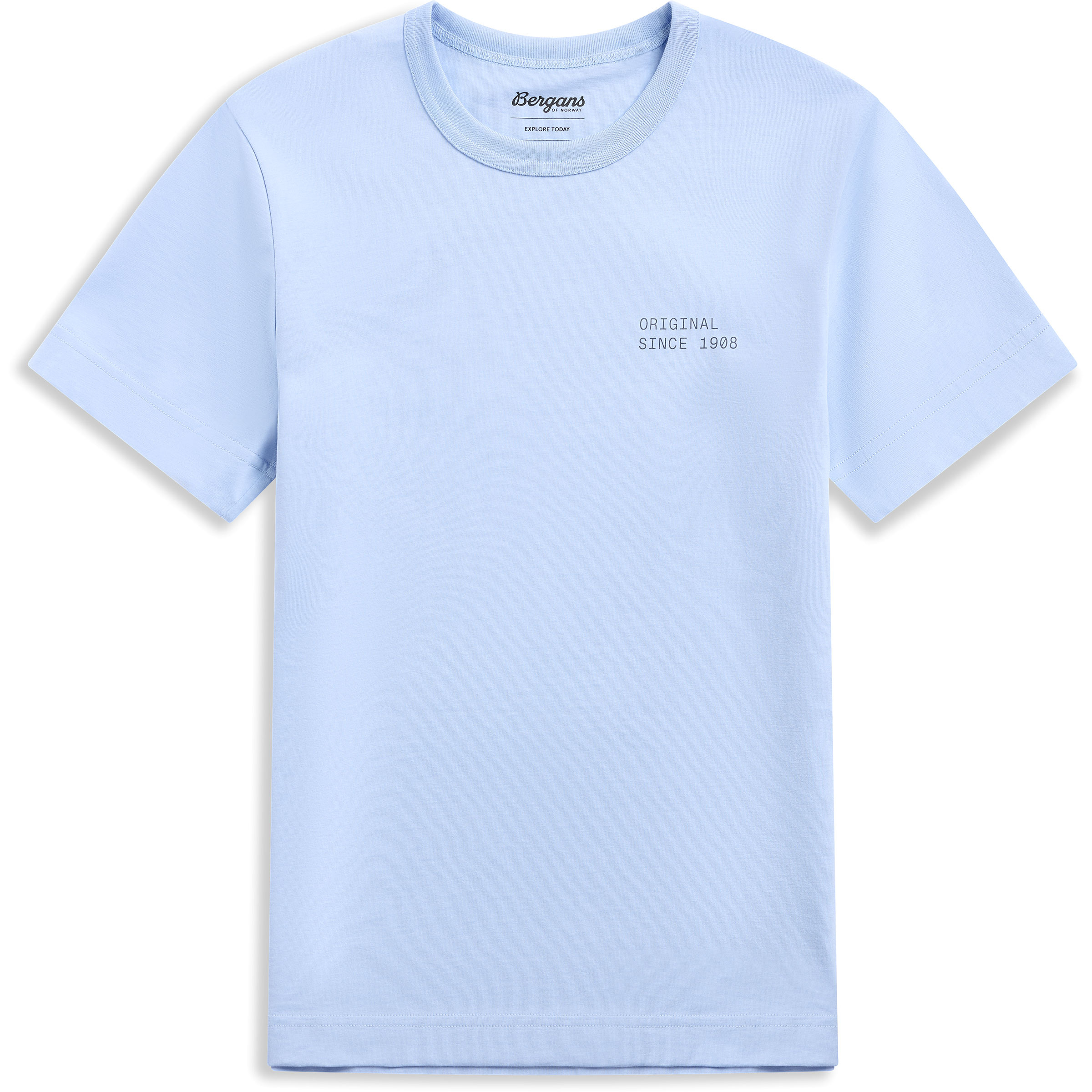 Bergans Original Cotton Damen T-Shirts blau Größe XS Trekking Widerstandsfähig