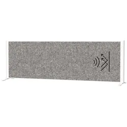 Sideboard-Trennwand MAULconnecto 160x50 cm Akustik dunkel
