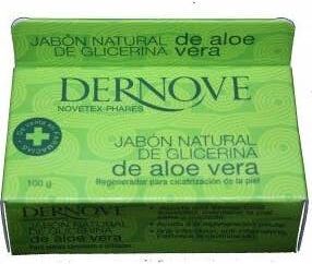 DERNOVE Jabon Natural de glicerina de Aloe Vera 100 g