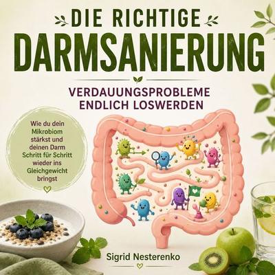 Die richtige Darmsanierung- Verdauungsprobleme endlich loswerden - Sigrid Nesterenko, Audio, 9783695691265