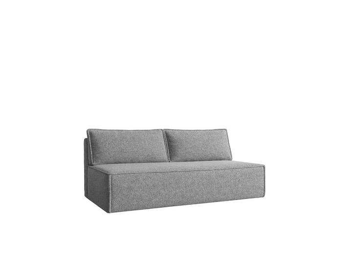 Kaiser Möbel Schlafsofa Mit Bettkasten DUO Stoff Verita Grau, Kunststoff, Füllung: Komfortschaum,Komfortschaum, Rechteckig, 198x89x90 cm, Babymöbel & Kindermöbel, Kinderzimmer & Jugendzimmer, Schlafsofas