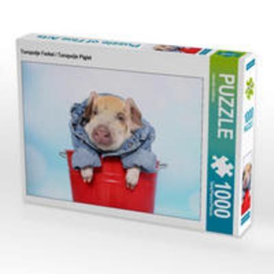 CALVENDO Puzzle Turopolje Ferkel / Turopolje Piglet 1000 Teile Lege-Größe 64 x 48 cm Foto-Puzzle Bild von Jeanette Hutfluss
