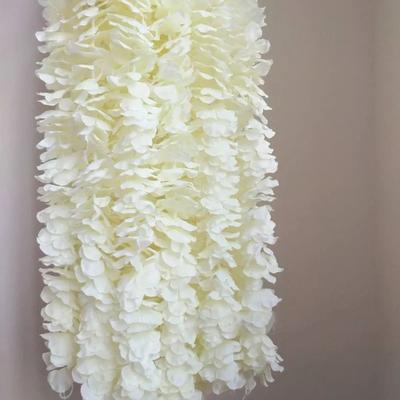 Inspired Finds Artificial Wisteria Hanging Garland Set milk White 60pcs