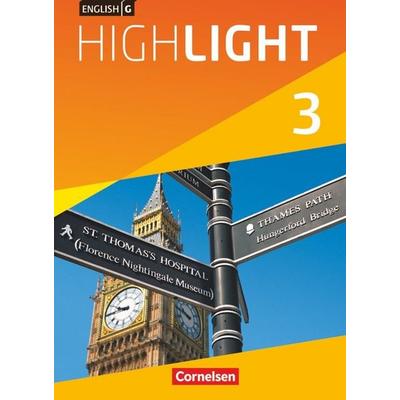 English G Highlight Band 3: 7. Schuljahr - Hauptschule - Schülerbuch, Gebundene Ausgabe von Sydney Thorne,Frank Donoghue,Susan Abbey, Cornelsen
