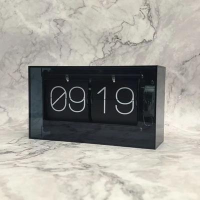Uplift Picks Modern Automatic Page Turning Desk Clock For Bedroom And Office black
