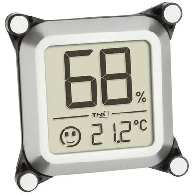 TFA Dostmann Humidore Thermo-/Hygrometer Silber 30.5056.54
