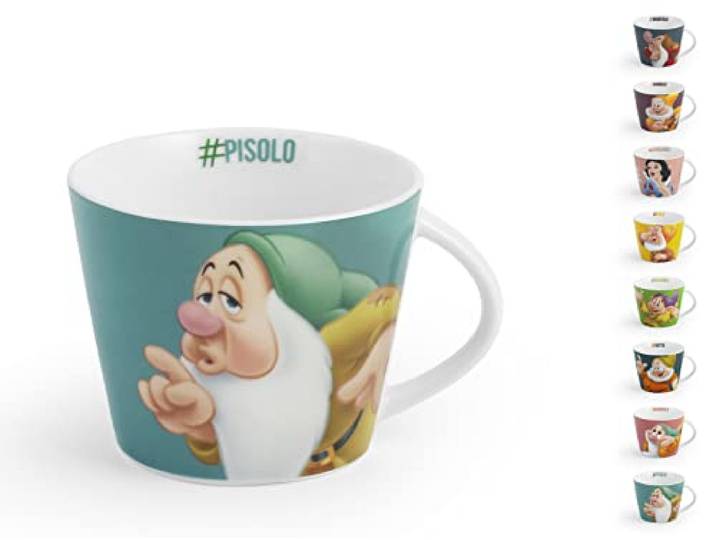 Home Nani Hashtag Set 12 Tassen aus Porzellan, cc270, bunte und fröhliche Tassen, mehrfarbig
