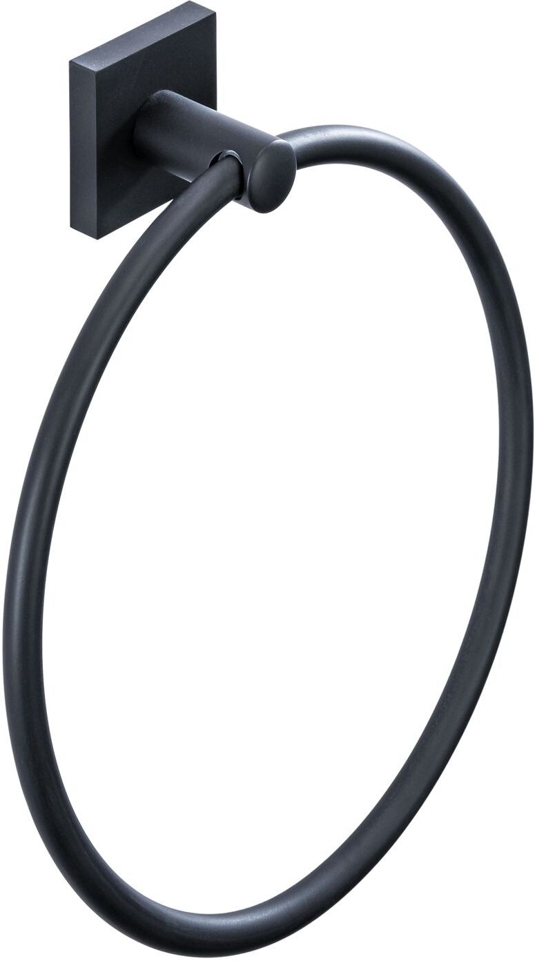 Bravat Quaruna mattschwarz Handtuchring, Accessoires, 753499, mattschwarz - mattschwarz