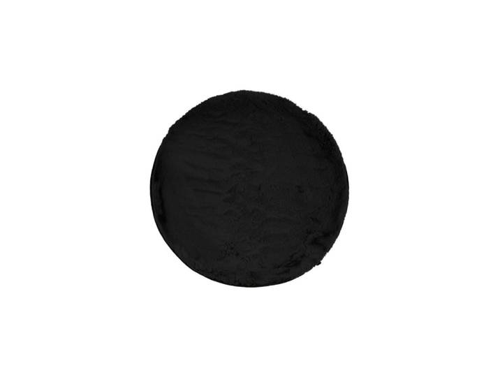 Tapis rond en polyester d80 noir