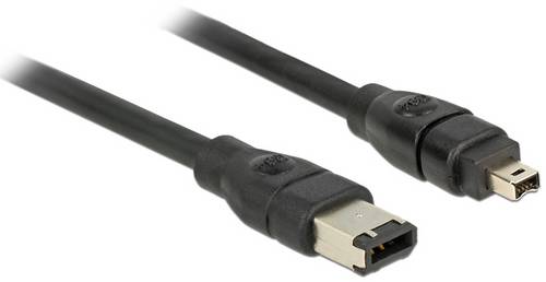 Delock FireWire Anschlusskabel [1x Firewire (400) Stecker 4pol. - 1x Firewire (400) Stecker 6pol.] 3m