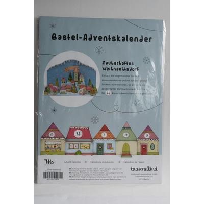 Bastel-Adventskalender DIY DORF befüllbar in bunt