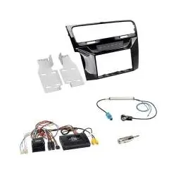 VW Golf VII ab 09/2012 2-DIN Radioblende Einbauset + Infodapter Lenkradfernbe...