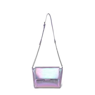 Schultertasche "Universum", Damen, Gr. B/H/T: 23cm x 18cm x 8cm onesize, blau, Polyurethan (PU), COLLEZIONE ALESSANDRO, Taschen Schultertasche, fluoreszierende Farben