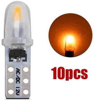 Useful Little Things T5 LED Dashboard & Instrument Panel Light Bulbs (10, 20, Or 30 Pack) 12V White 3014 SMD 10pcs Yellow