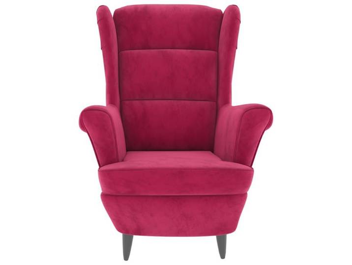 Bestseller Chaise simple - BURKE - Fauteuil salon - rouge bordeaux velours FF4779