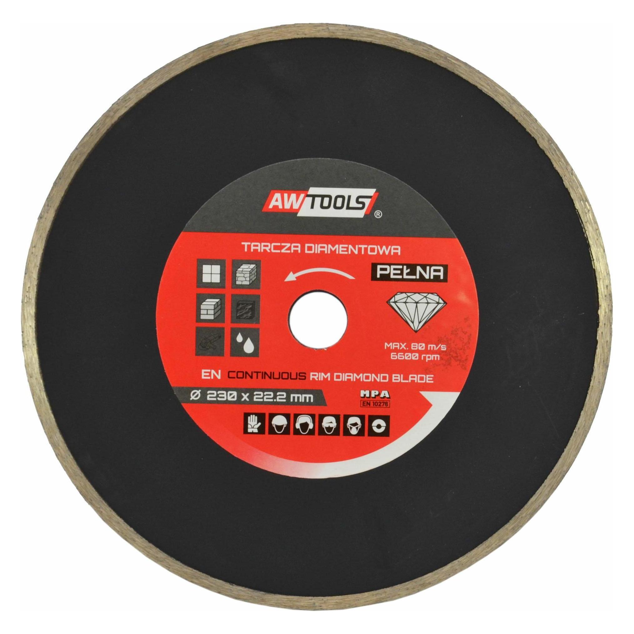 Awtools AW TARCZA DIAMENTOWA 200x25,4-22,2 / PEŁNA (AW44200)
