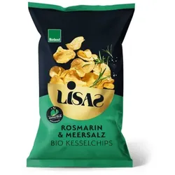 Lisas Chips Kesselchips Rosmarin & Meersalz bio