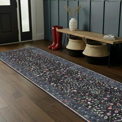 Hunter Washable Printed Chenille Rug