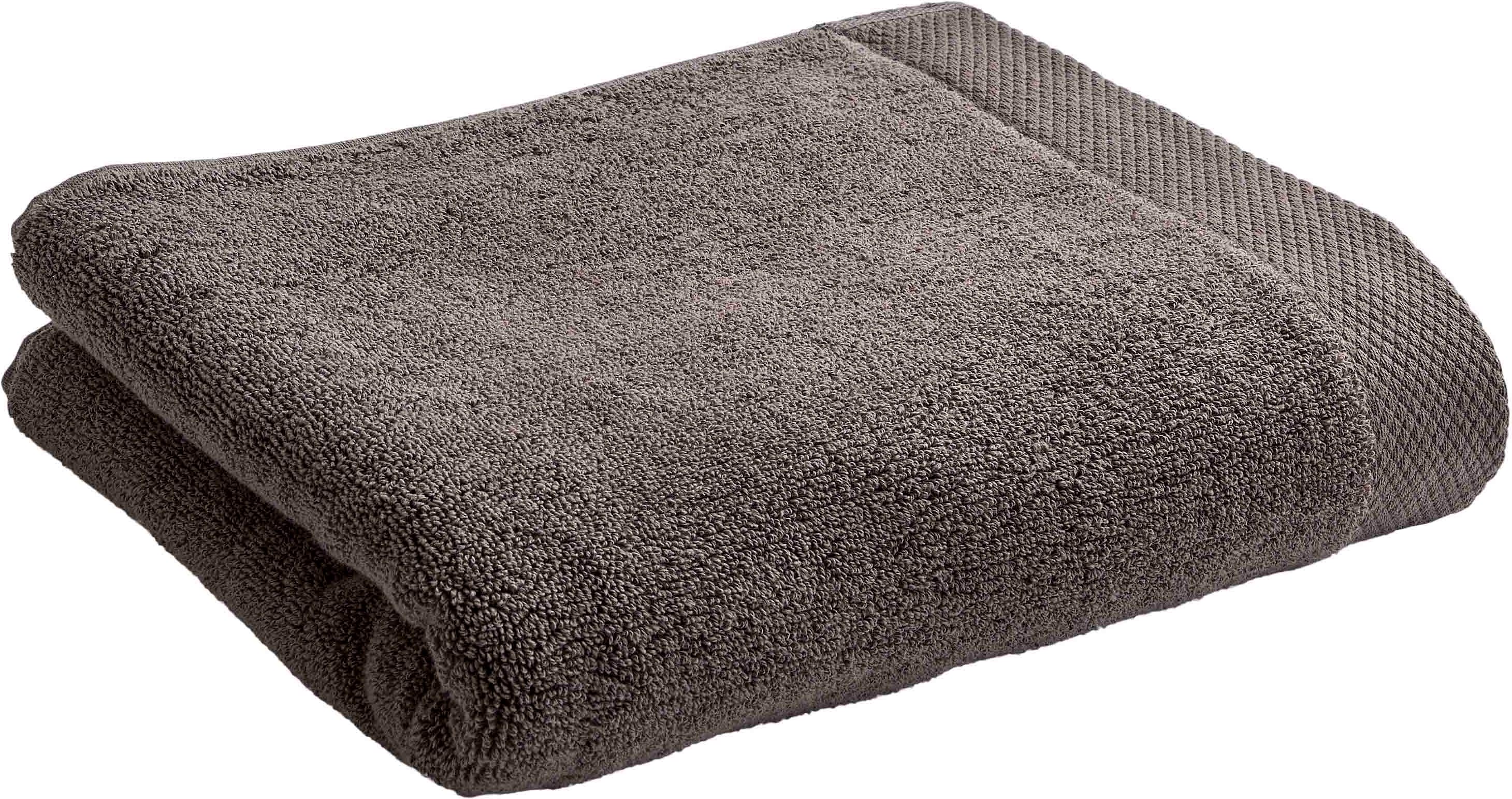 Handtücher CHRISTY "LUXE", grau (soot), B:50cm L:100cm, Walkfrottier, Obermaterial: 100% Baumwolle, Handtücher, Handtücher, Luxus Handtücher in Premium Qualität mit 730g/m², 50x100cm, 2er Set soot B/L: 50cmx100cm, 2 Stk., Walkfrottier