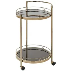 Servierwagen   ¦ gold ¦ Maße (cm): B: 51 H: 76,5 T: 45.0