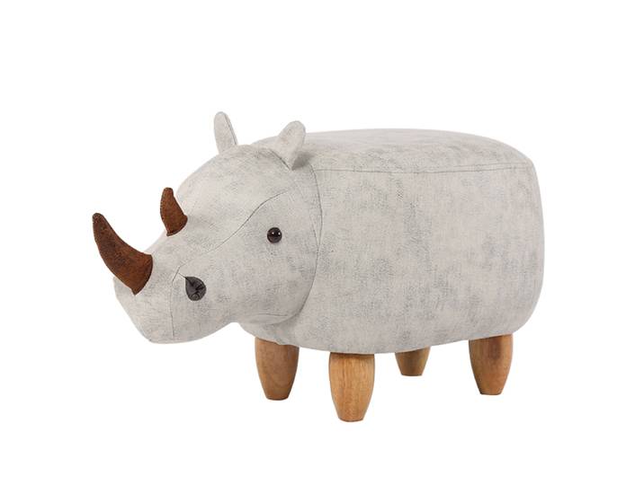 Rhinocéros créatif en bois massif tabouret bas repose-pieds rangement canapé banc à chaussures à la mode banc meubles