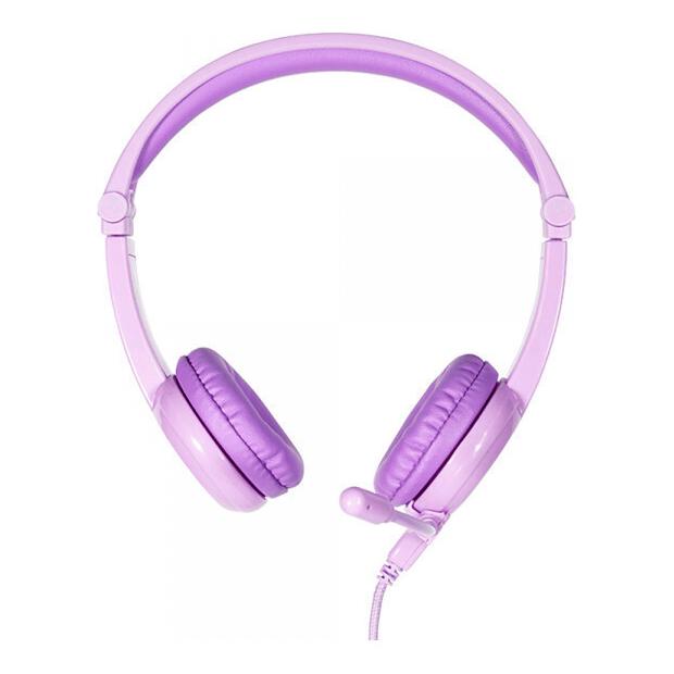 Buddyphones On Ear Multimedia Headphones for Kids with Microphone in Purple BP-GALAXY-PURPLE (041201)