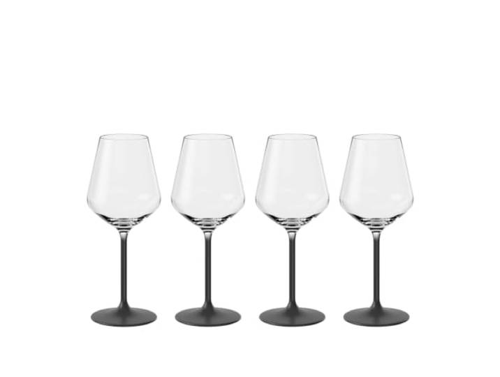 Villeroy & Boch - Manufacture Rock Verre à Vin Blanc Set 4 Pièces Transparent\, Service à Vin Blanc\, Ensemble de Verres\, Set de Verres\, Cristallin