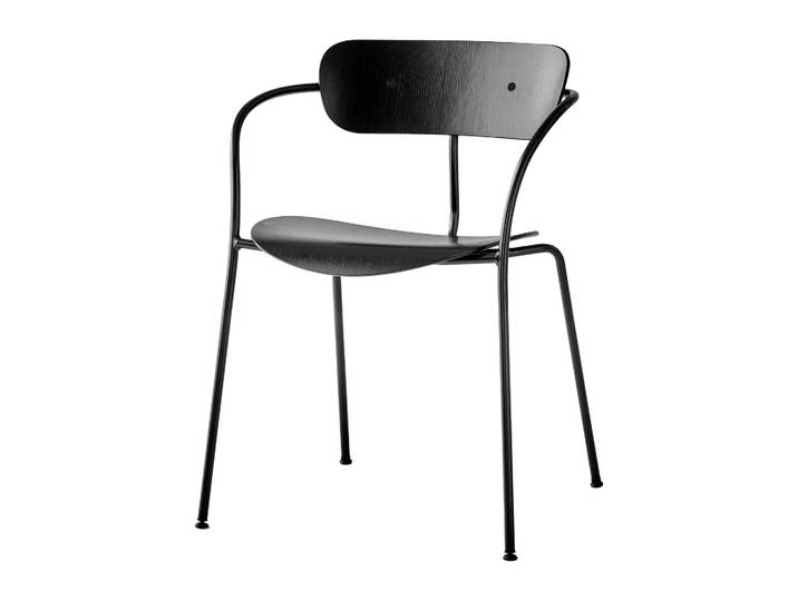 &Tradition Chaise Pavilion AV2 chêne laqué noir