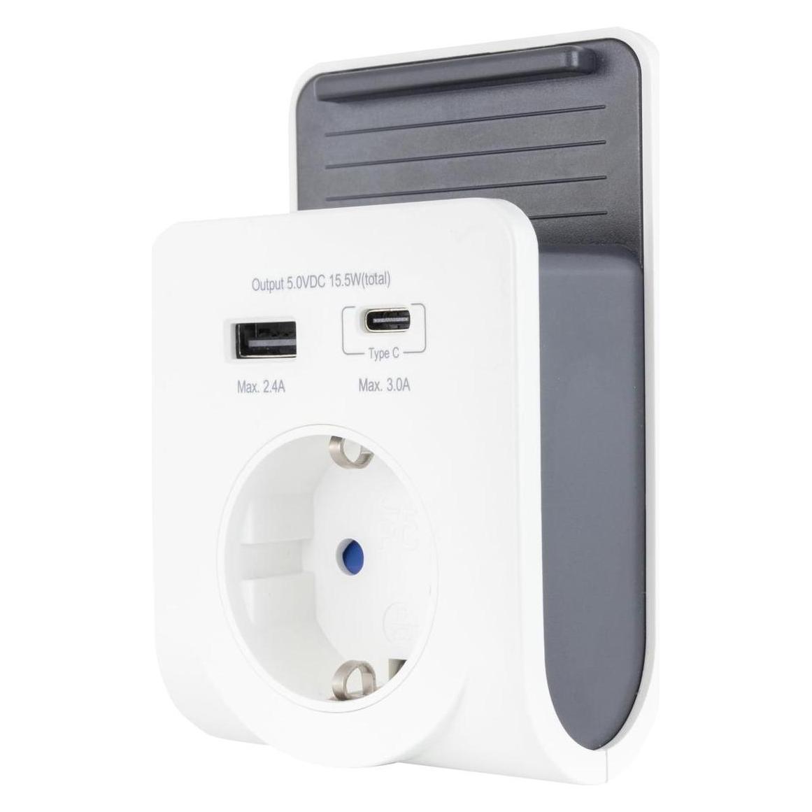 REV USB Ladegerät mit 240V Steck Dose plus USB-A&C 0020770112 (3 Ports) (0020770112)