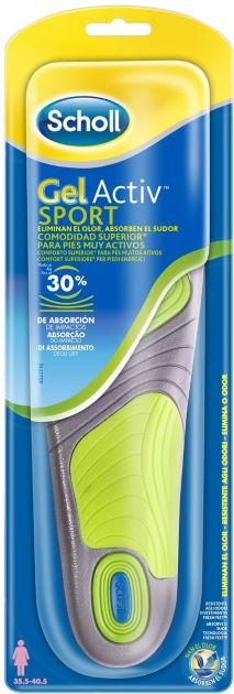 Scholl Gelactiv Palmilhas Sport Mulher 35.5-40.5 2 unidades