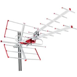 Maclean MCTV-855A MCTV-855A Externe Antenne TV DVB-T Combo UHF VHF aktiv max 100dBuV (20 dB, DVB-T / -T2), SAT Spiegel + SAT Antennen, Schwarz