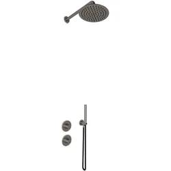 JEE-O Slimline Shower Set 01, dark steel, 800-6429 800-6429
