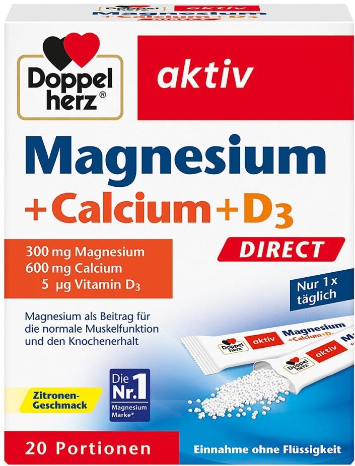 Doppelherz Magnesium+calcium+d3 Direct Pellets