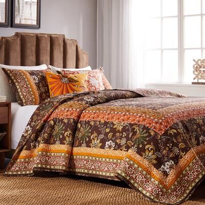 Barefoot Bugalow Barefoot Bungalow Audrey Cotton-Rich Reversible Quilted Bedding Set